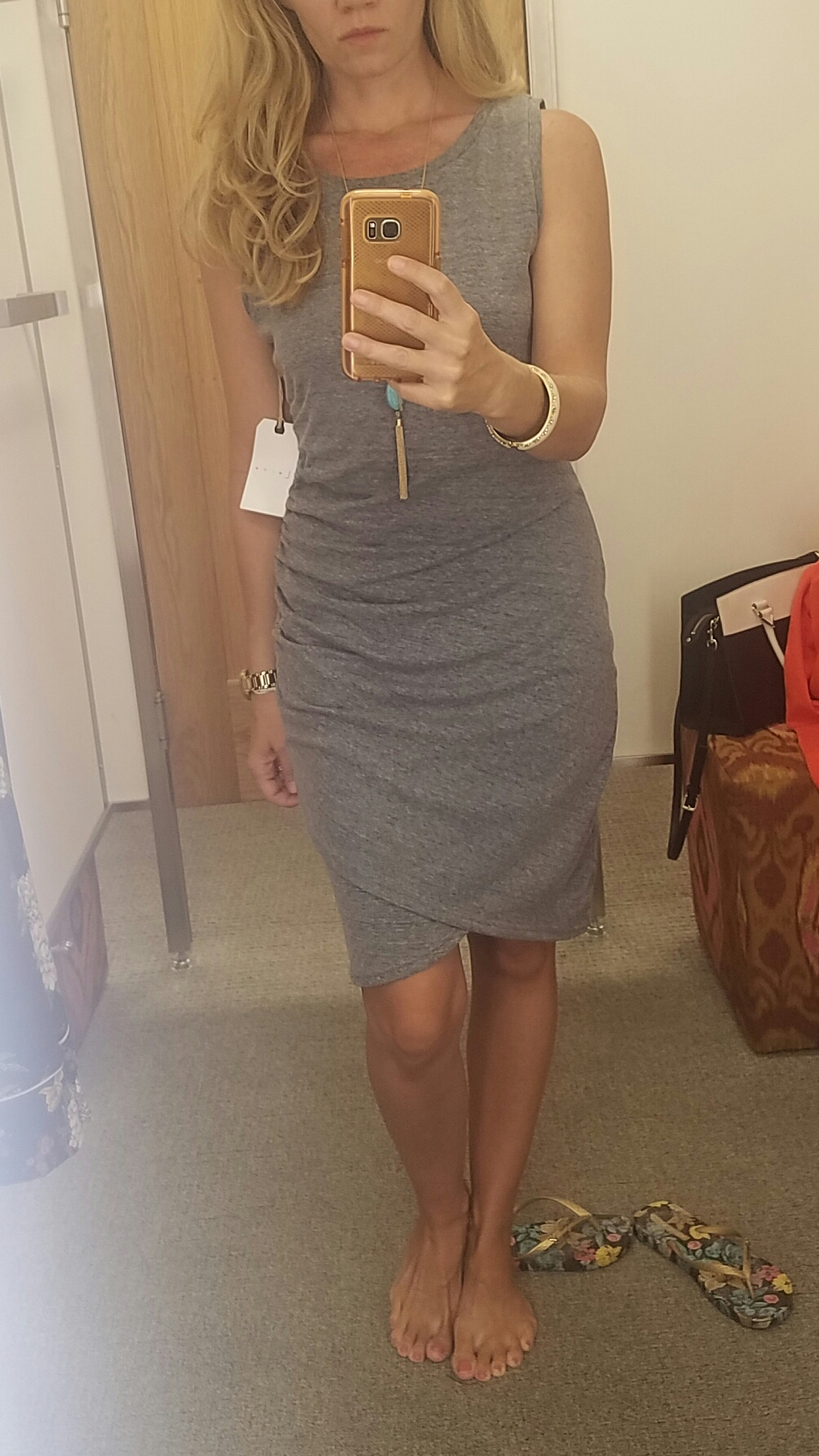 Leith Dress in Gray